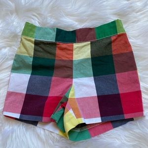 Rainbow Plaid Shorts